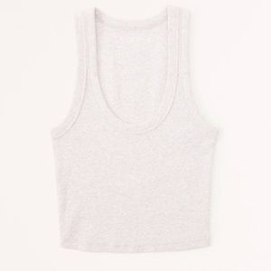 Abercrombie grey ribbed tank